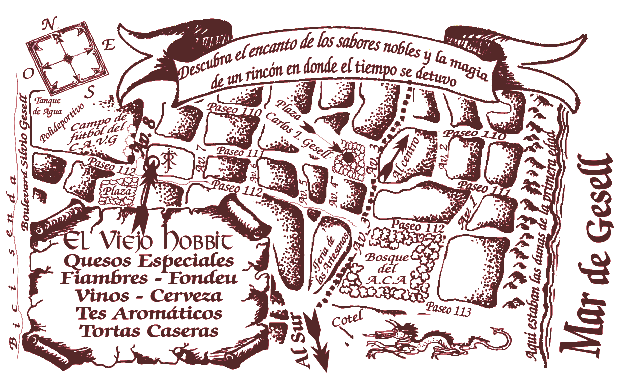 Mapa de la ubicacion de El viejo hobbit